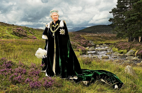 Her majesty, Scotland's chief of the chiefs, wears her mantle as sovereign of the most ancient and most noble order of the thistle